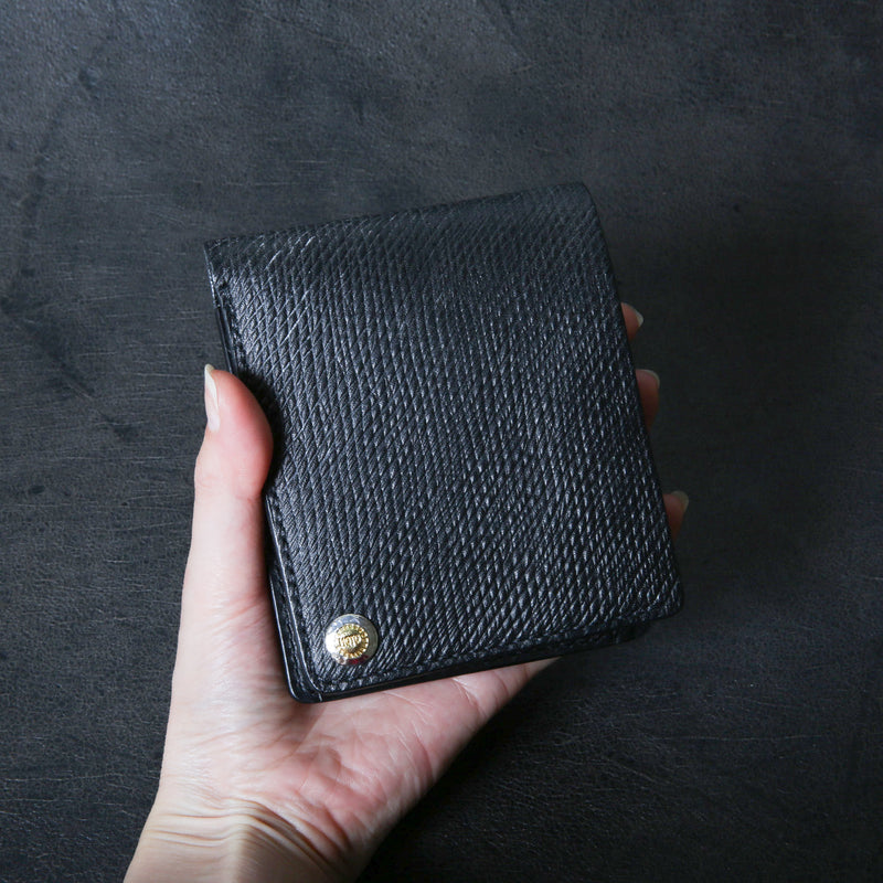 【2025 SPECIAL】W1 ロシアンカーフ ≪BLACK≫ ショートウォレット