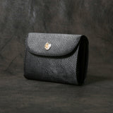 【2025 SPECIAL】W6 ロシアンカーフ ≪BLACK≫ ミドルウォレット