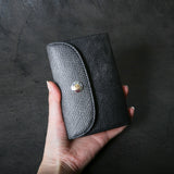 【2025 SPECIAL】W6 ロシアンカーフ ≪BLACK≫ ミドルウォレット