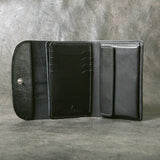 【2025 SPECIAL】W6 ロシアンカーフ ≪BLACK≫ ミドルウォレット
