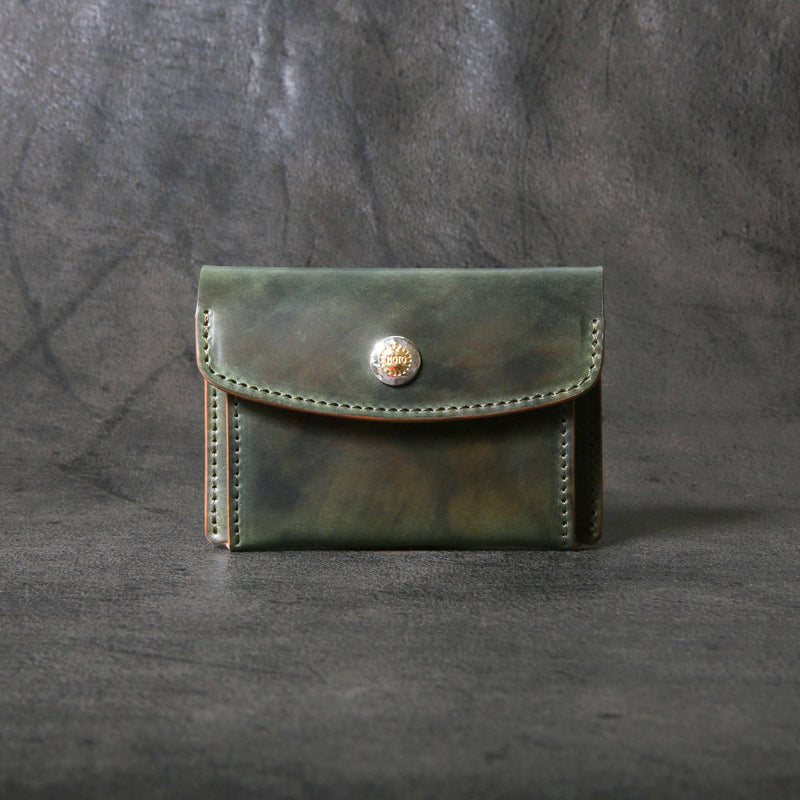 【2025 SPECIAL】C3 ロカドコードバン ≪ムラ染めGREEN≫ コイン＆カードケース
