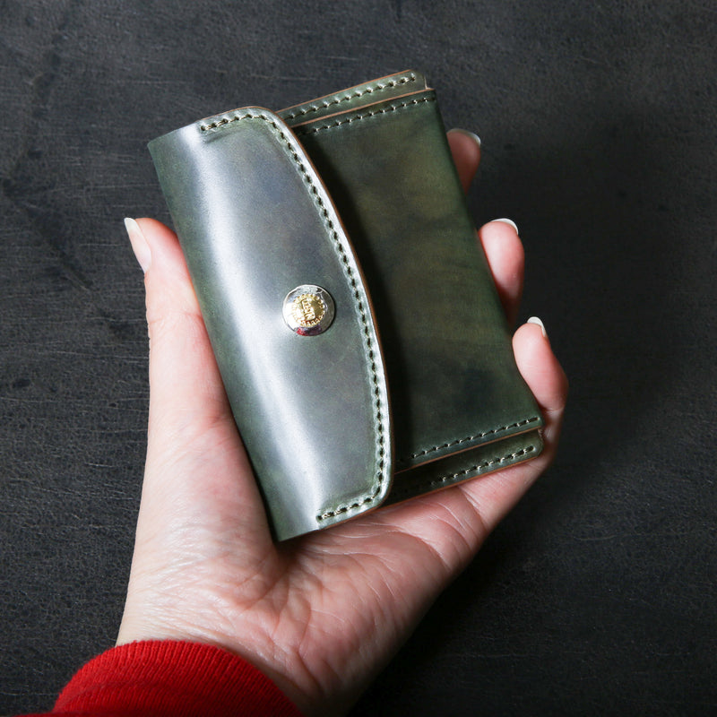 【2025 SPECIAL】C3 ロカドコードバン ≪ムラ染めGREEN≫ コイン＆カードケース