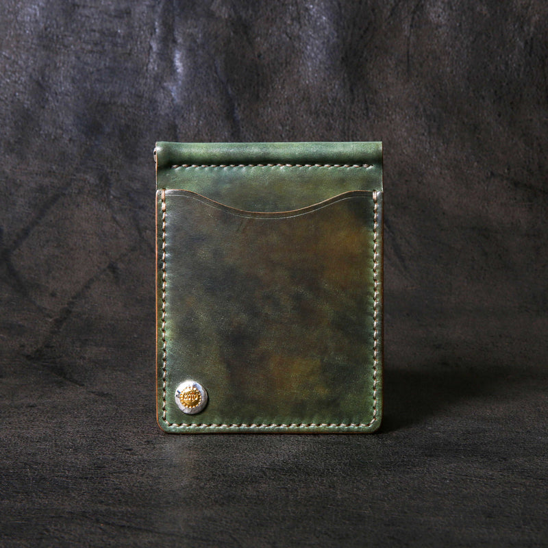 【2025 SPECIAL】MC1 ロカドコードバン ≪ムラ染めGREEN≫ マネークリップ