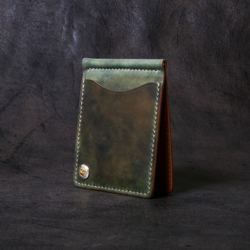 【2025 SPECIAL】MC1 ロカドコードバン ≪ムラ染めGREEN≫ マネークリップ