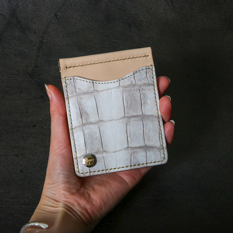 【2025 SPECIAL】MC1 ヒマラヤクロコ × ベルギーヌメ マネークリップ