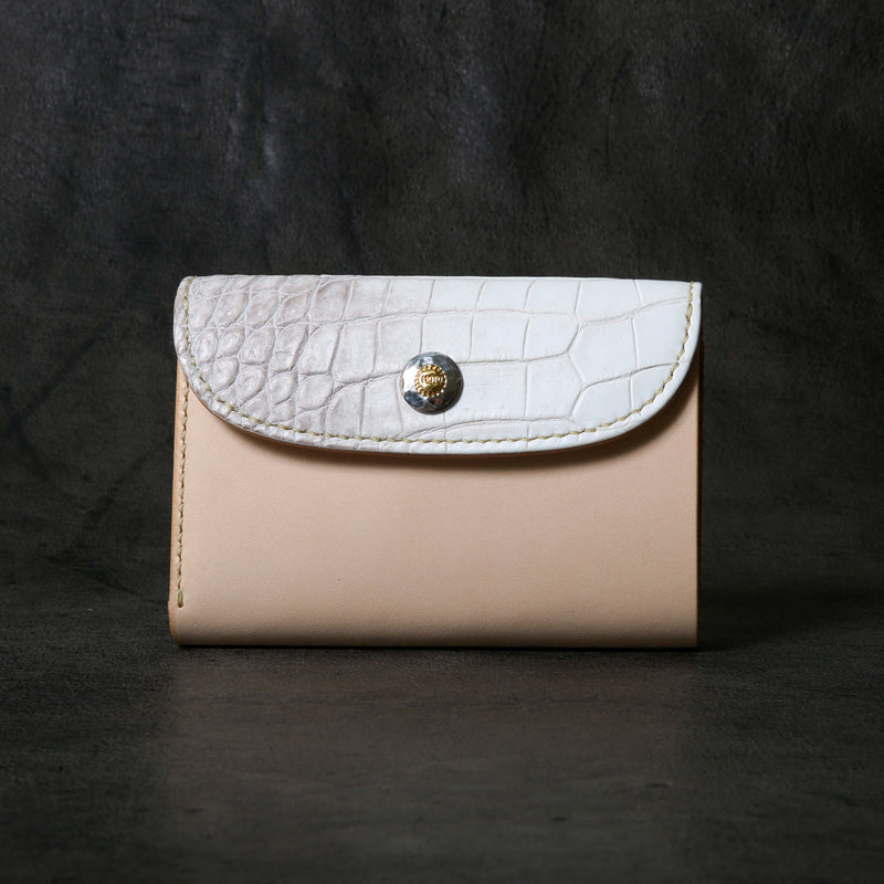 【2025 SPECIAL】W6 ヒマラヤクロコ × ベルギーヌメ ミドルウォレット