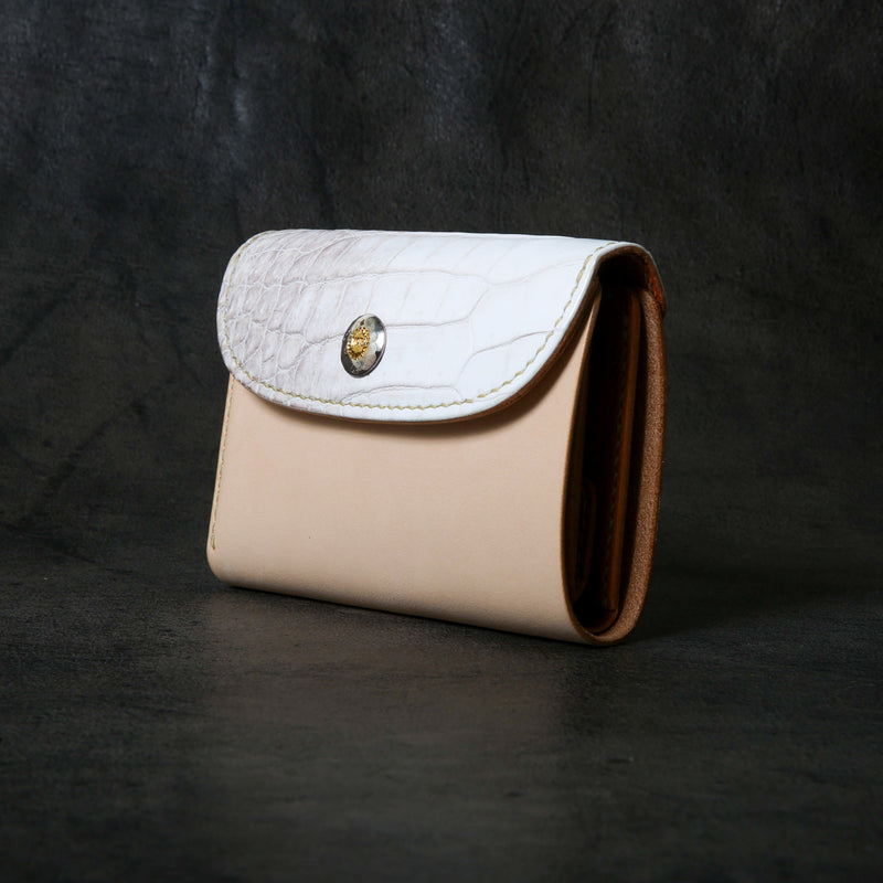 【2025 SPECIAL】W6 ヒマラヤクロコ × ベルギーヌメ ミドルウォレット