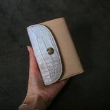 【2025 SPECIAL】W6 ヒマラヤクロコ × ベルギーヌメ ミドルウォレット