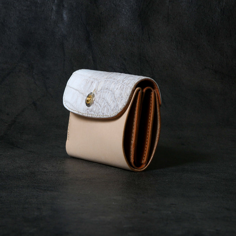 【2025 SPECIAL】W10 ヒマラヤクロコ × ベルギーヌメ コンパクトウォレット