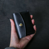 【2025 SPECIAL】C3 クロスハッチコードバン ≪BLACK≫ コイン＆カードケース