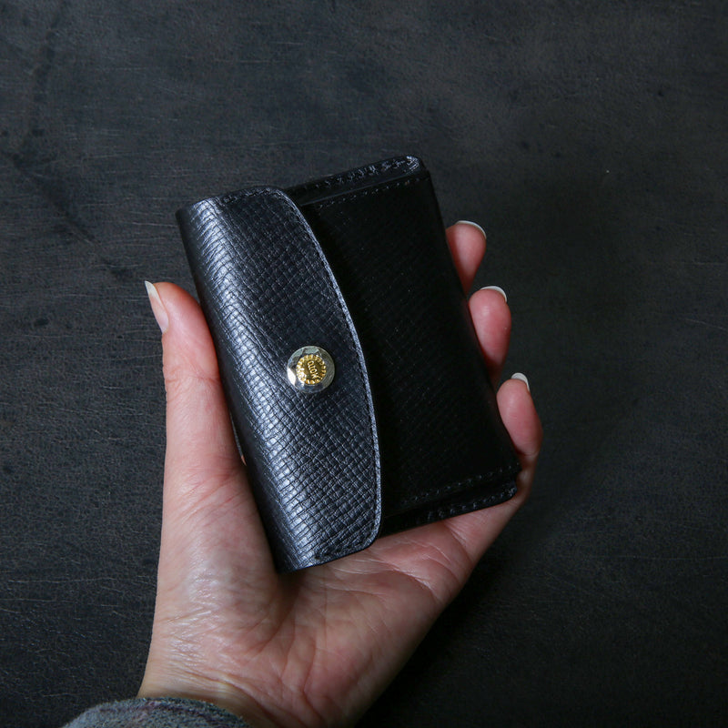 【2025 SPECIAL】C3 クロスハッチコードバン ≪BLACK≫ コイン＆カードケース