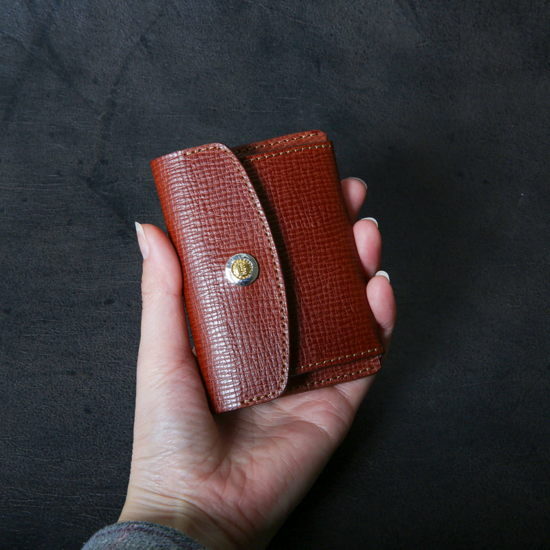 【2025 SPECIAL】C3 クロスハッチコードバン ≪BROWN≫ コイン＆カードケース