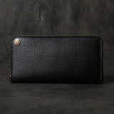 【2025 SPECIAL】FW1 クロスハッチコードバン ≪BLACK≫ ジップロングウォレット
