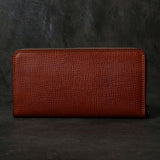 【2025 SPECIAL】FW1 クロスハッチコードバン ≪BROWN≫ ジップロングウォレット