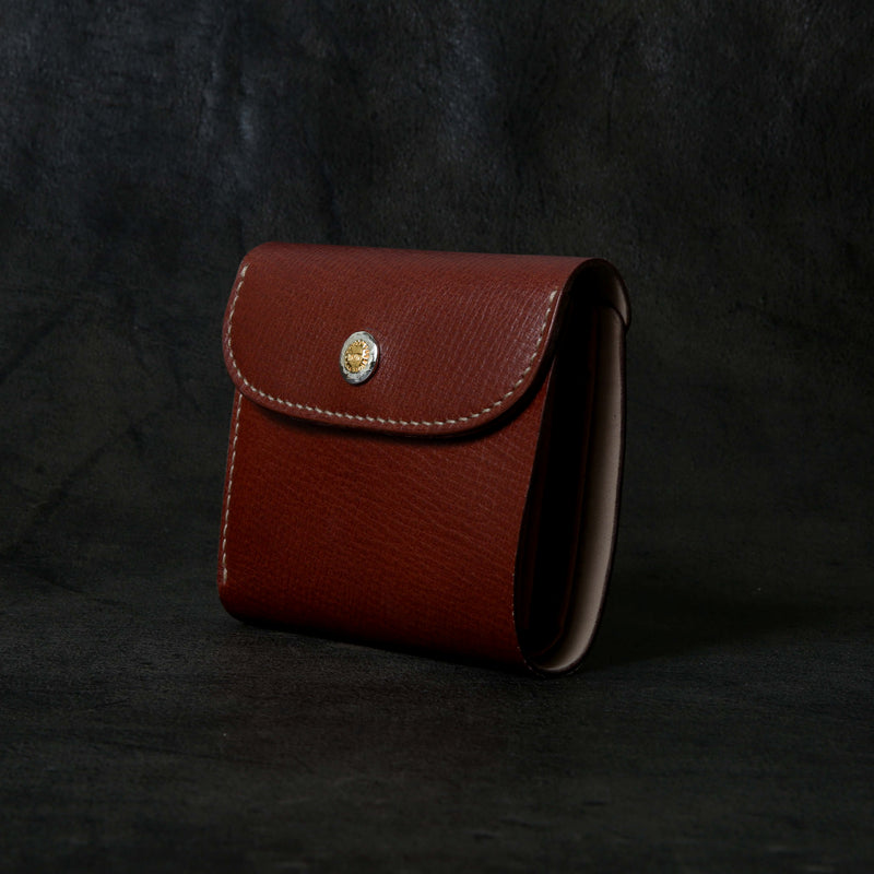 【2025 SPECIAL】W5 クロスハッチコードバン ≪BROWN≫ ショートウォレット