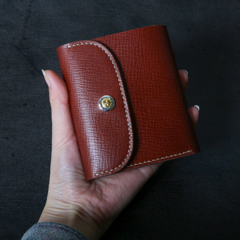 【2025 SPECIAL】W5 クロスハッチコードバン ≪BROWN≫ ショートウォレット