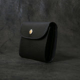 【2025 SPECIAL】W5 クロスハッチコードバン ≪BLACK≫ ショートウォレット