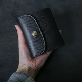 【2025 SPECIAL】W5 クロスハッチコードバン ≪BLACK≫ ショートウォレット