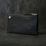 【2025 SPECIAL】FW5 ハンドダイ・クロコ × ホーウィンヌメ ≪BLACK≫ L字ファスナーロングウォレット