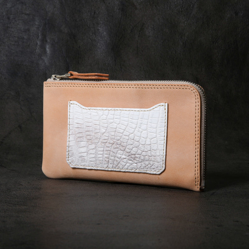 【2025 SPECIAL】FW5 ヒマラヤクロコ × ベルギーヌメ L字ファスナーロングウォレット