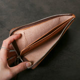 【2025 SPECIAL】FW5 ハンドダイ・クロコ × ホーウィンヌメ ≪BROWN≫ L字ファスナーロングウォレット