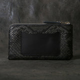 【2025 SPECIAL】FW5 墨染めパイソン L字ジップロングウォレット