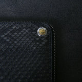 【2025 SPECIAL】FW5 墨染めパイソン L字ジップロングウォレット