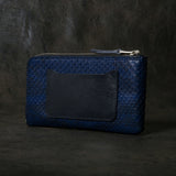 【2025 SPECIAL】FW5 藍染パイソン × ブライドルレザー L字ファスナーロングウォレット