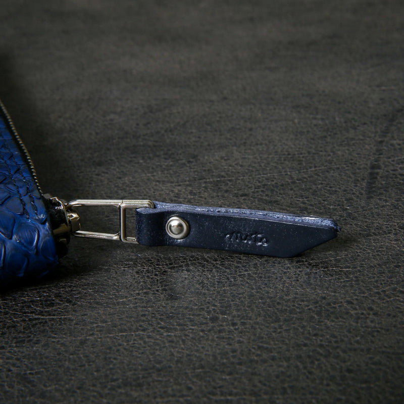 【2025 SPECIAL】FW5 藍染パイソン × ブライドルレザー L字ファスナーロングウォレット