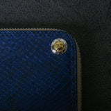 【2025 SPECIAL】FW5 藍染パイソン × ブライドルレザー L字ファスナーロングウォレット