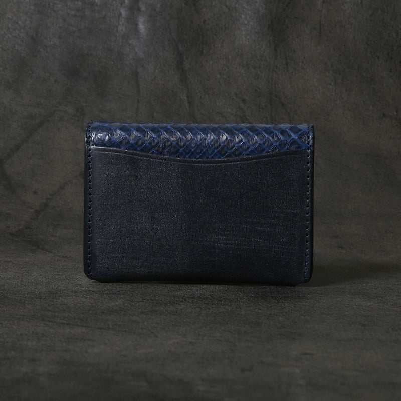 【2025 SPECIAL】C3 藍染パイソン × ブライドルレザー コイン＆カードケース