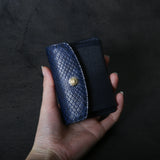 【2025 SPECIAL】C3 藍染パイソン × ブライドルレザー コイン＆カードケース