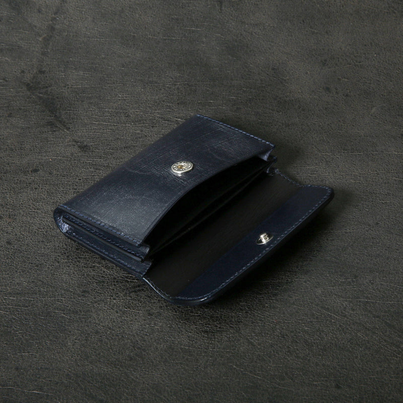 【2025 SPECIAL】CA6 藍染パイソン × ブライドルレザー カードケース