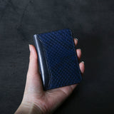 【2025 SPECIAL】CA7 藍染パイソン × ブライドルレザー カードケース