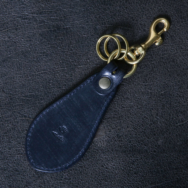 【2025 SPECIAL】KH10 藍染パイソン × ブライドルレザー キーホルダー