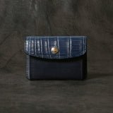 【2025 SPECIAL】C3 藍染クロコ × ブライドルレザー コイン＆カードケース