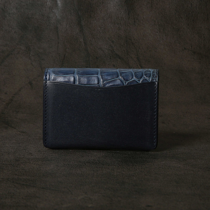 【2025 SPECIAL】C3 藍染クロコ × ブライドルレザー コイン＆カードケース