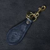 【2025 SPECIAL】KH10 藍染クロコ × ブライドルレザー キーホルダー