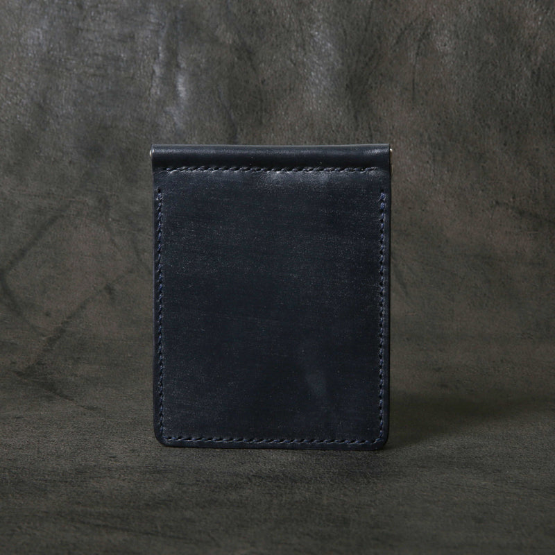 【2025 SPECIAL】MC1 藍染クロコ × ブライドルレザー マネークリップ