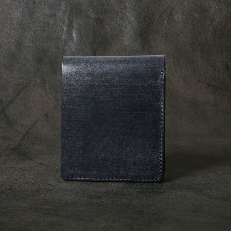 【2025 SPECIAL】W1 藍染クロコ × ブライドルレザー ショートウォレット