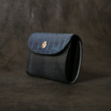 【2025 SPECIAL】W6 藍染クロコ × ブライドルレザー ミドルウォレット