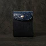 【2025 SPECIAL】W7 藍染クロコ × ブライドルレザー ショートウォレット