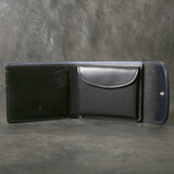 【2025 SPECIAL】W7 藍染クロコ × ブライドルレザー ショートウォレット