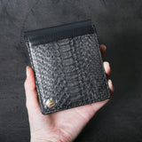 【2025 SPECIAL】W1 墨染めパイソン ショートウォレット