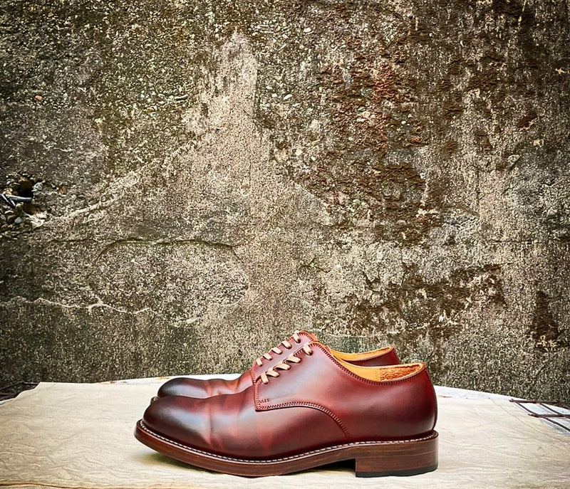 【LIMITED COLOR】 #2100 CORDOVAN PLAIN TOE SHOES MEDIUM BROWN コードバンプレーントゥシューズ ミディアムブラウン