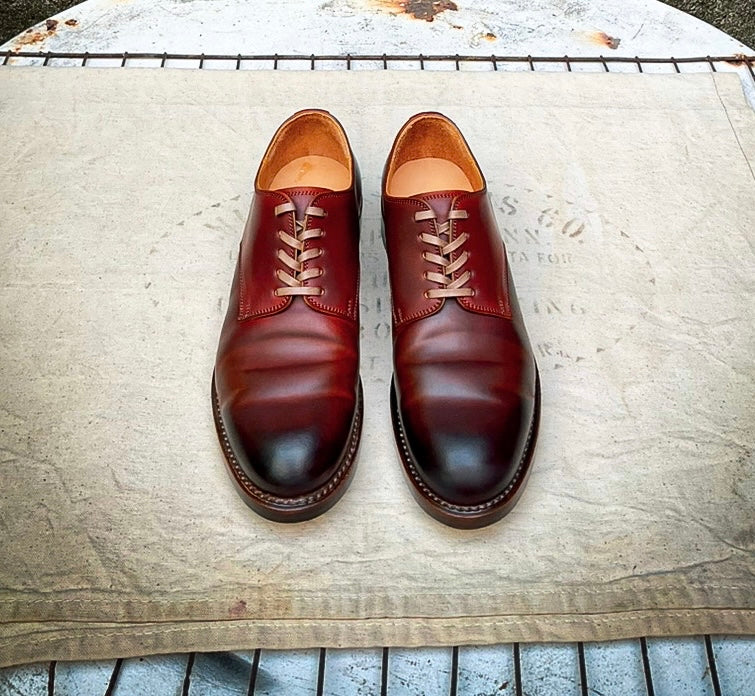 【LIMITED COLOR】 #2100 CORDOVAN PLAIN TOE SHOES MEDIUM BROWN コードバンプレーントゥシューズ ミディアムブラウン