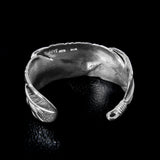 BG-05 FEATHER BANGLE (24K GOLD ACCENT)  /  K24太陽スタンプ付フェザーバングル