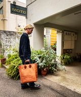 BAG46 ≪BROWN≫ OILED COW 2WAY BAG LARGE / オイルドカウレザー バッグ ラージ