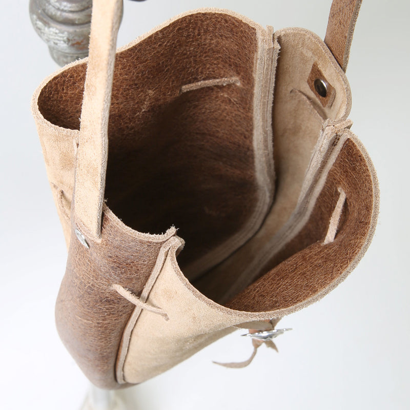 【LIMITED】RBAG21 ≪NATURAL SUEDE≫ MOTOR DRAWSTRING BAG / 巾着ショルダーバッグ ナチュラルスウェード