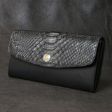 【2025 SPECIAL】LW2 墨染めパイソン ロングウォレット